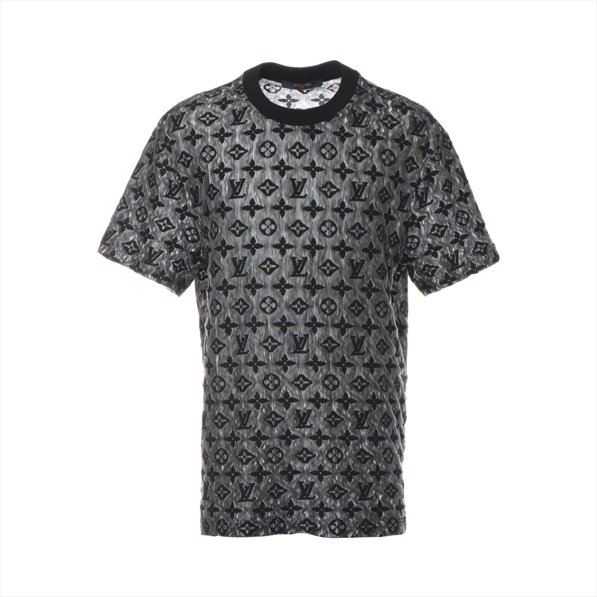 ルイヴィトン コットン×ナイロン Tシャツ L メンズ ブラック  RM222 モノグラム