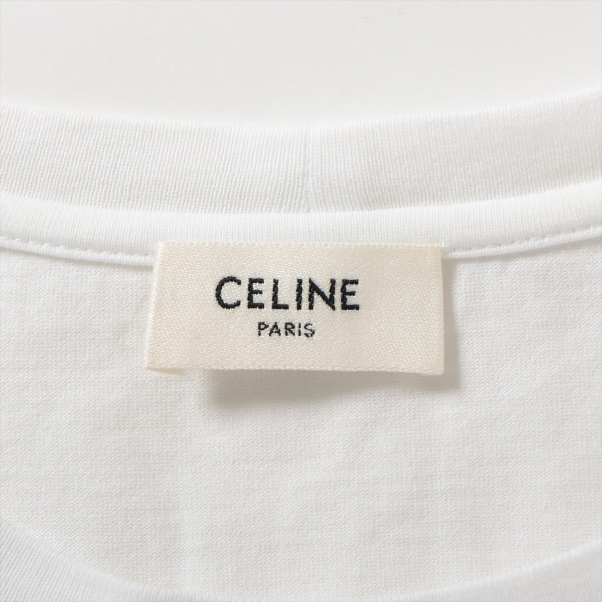 セリーヌ コットン Tシャツ L レディース ホワイト  2X351501F