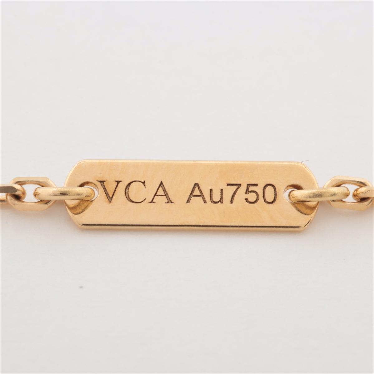 ヴァンクリーフ&アーペル ヴィンテージアルハンブラ オニキス ネックレス 750(YG) 5.2g VCARA45800