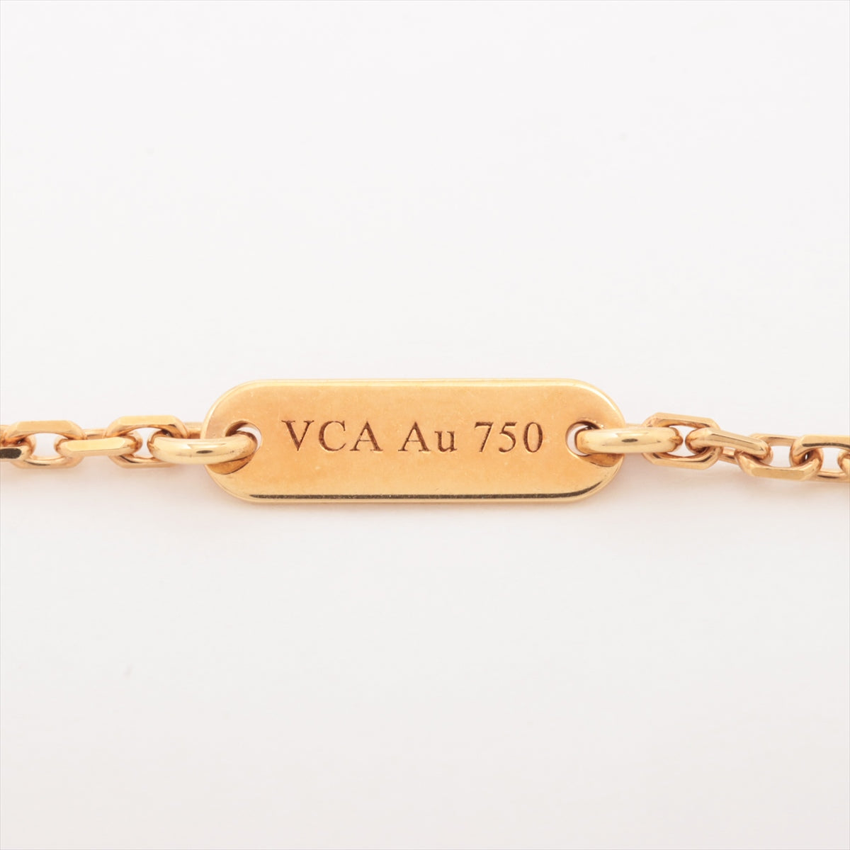 ヴァンクリーフ&アーペル ヴィンテージアルハンブラ オニキス ネックレス 750(YG) 5.0g
