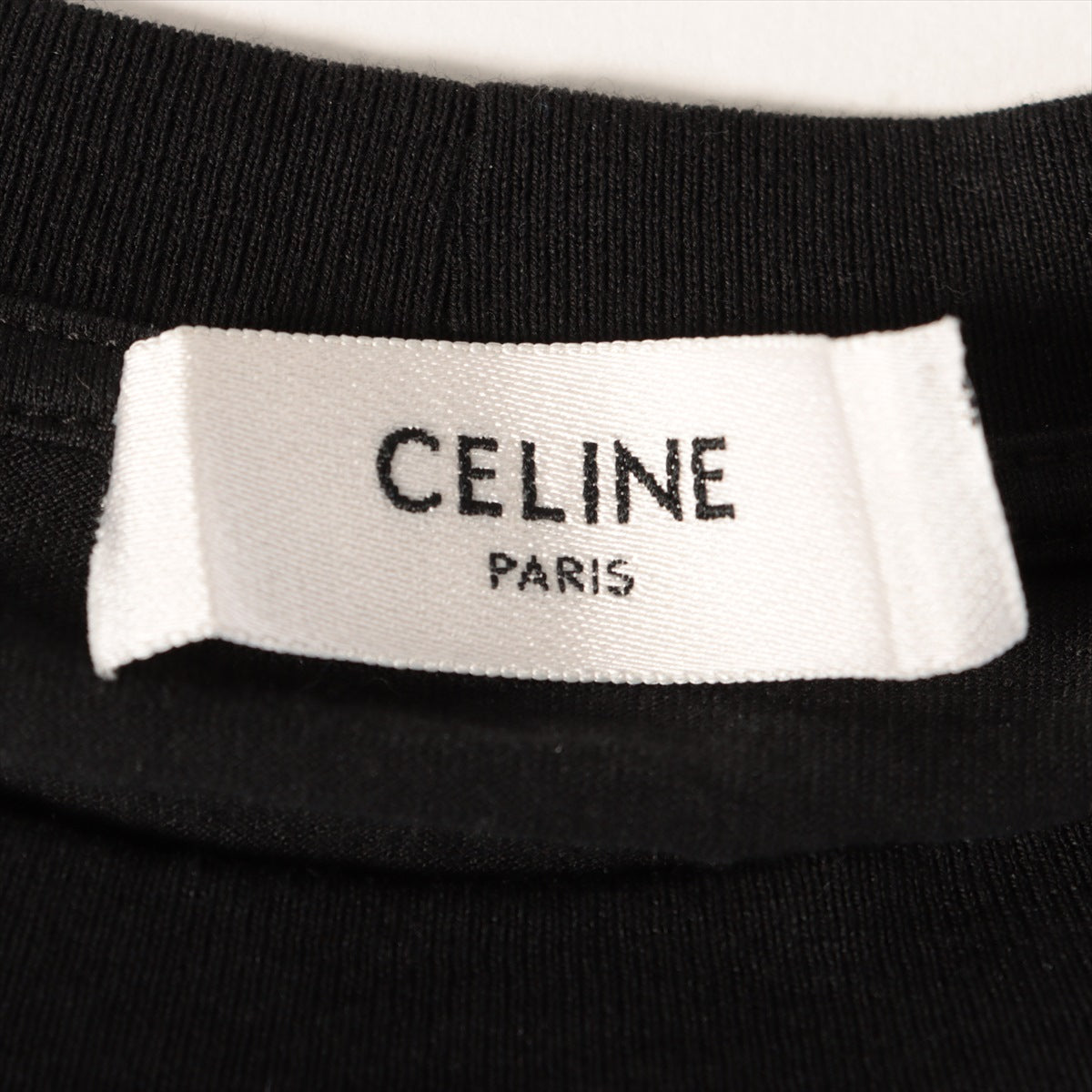 セリーヌ コットン Tシャツ L メンズ ブラック  2X681671Q ロゴ エディ期