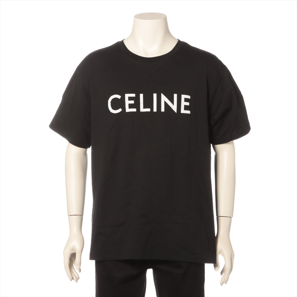セリーヌ コットン Tシャツ L メンズ ブラック 2X681671Q ロゴ エディ ...
