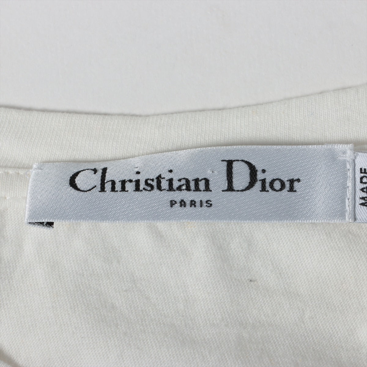 クリスチャンディオール J'ADIOR コットン×リネン Tシャツ M レディース ホワイト  123T04A4435