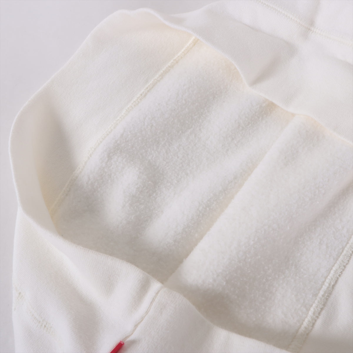 シュプリーム×コムデギャルソンシャツ コットン パーカー L メンズ ホワイト  Box Logo Hooded Sweatshirt 首元内側変色