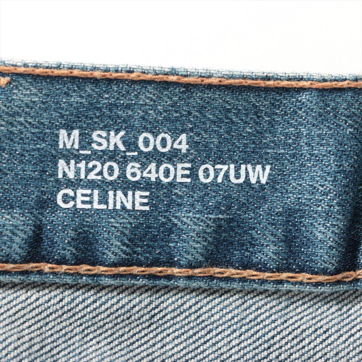 セリーヌ コットン×ポリウレタン デニムパンツ 28 メンズ ブルー  N120 640E エディ期