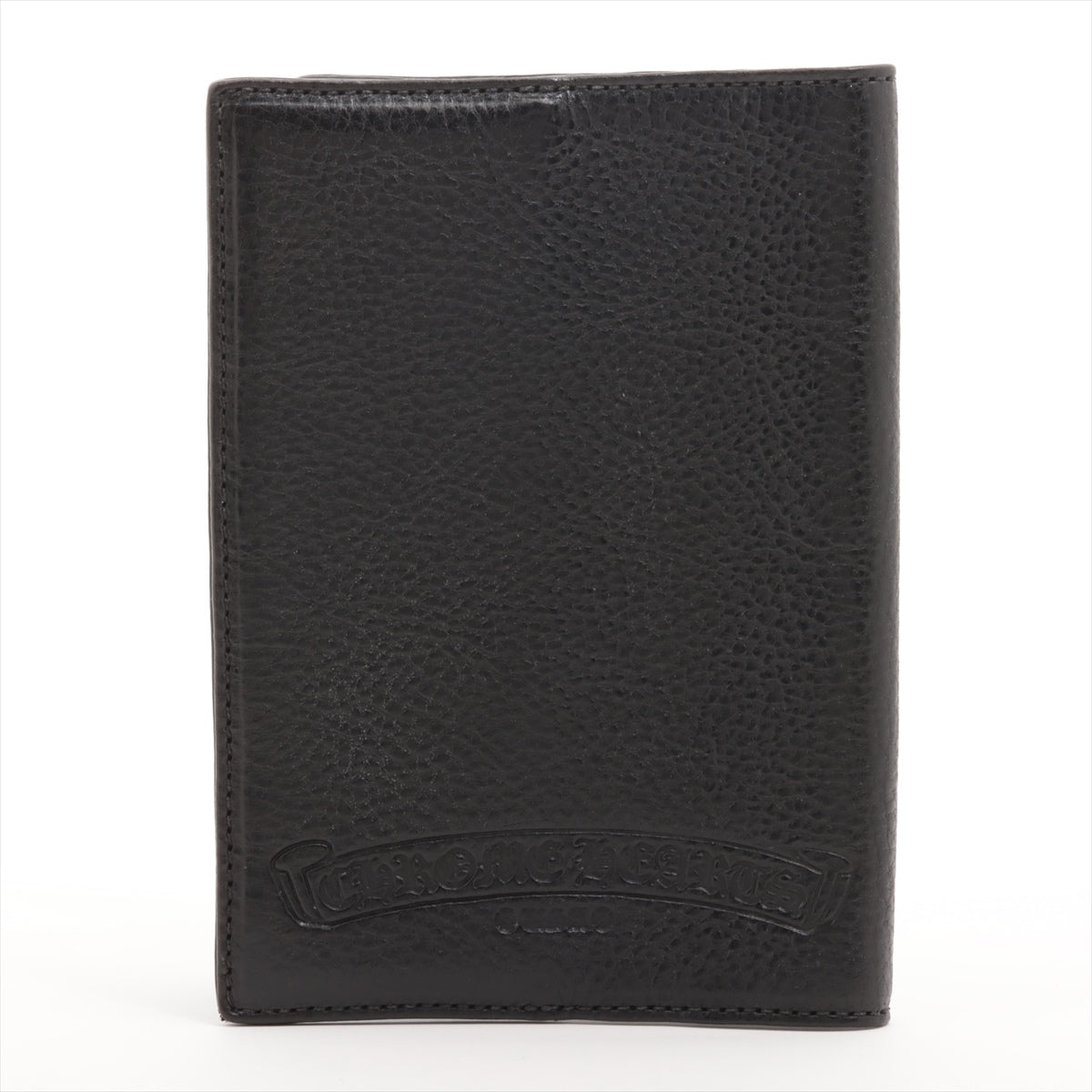 クロムハーツ パスポートケース 素材不明 インボイスアリ ブラック クロスパッチ