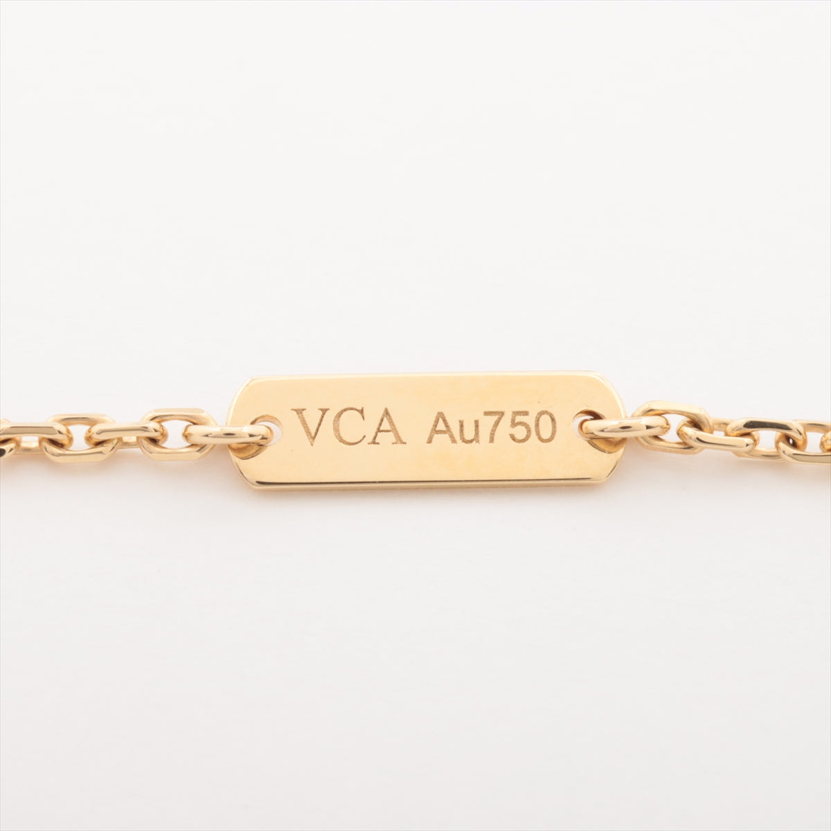 ヴァンクリーフ&アーペル ヴィンテージアルハンブラ シェル ネックレス 750(YG) 5.3g  VCARA45900