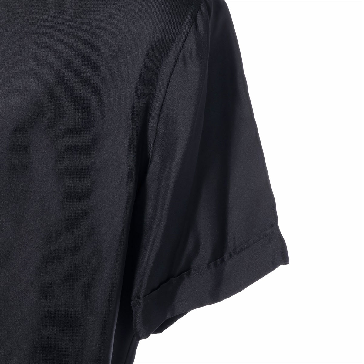 フェンディ ズッカ 20年 シルク シャツ 38 メンズ ブラック  FS0795 半袖