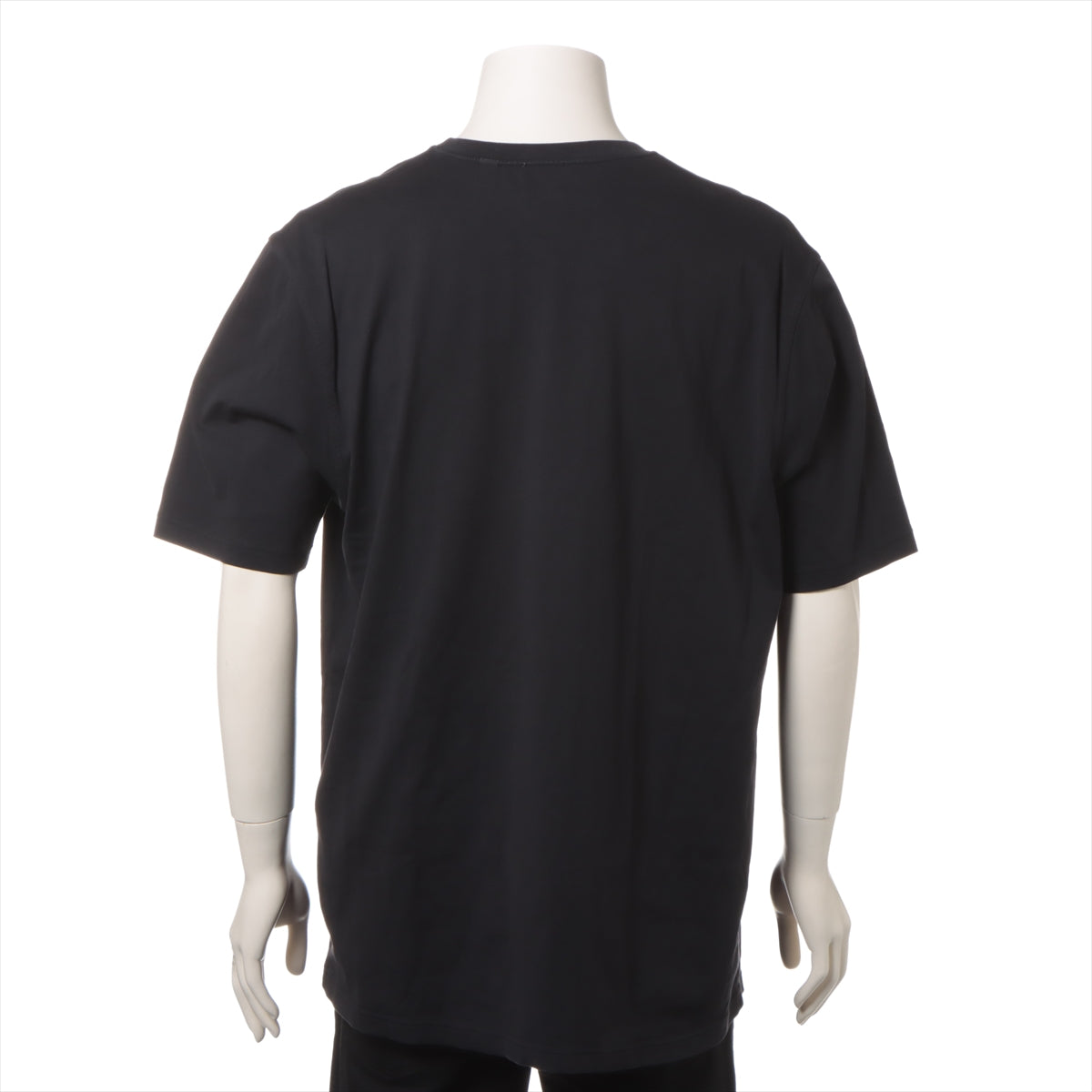 バーバリー ティッシ期 コットン Tシャツ L メンズ ブラック  8009494 色褪せ スレ