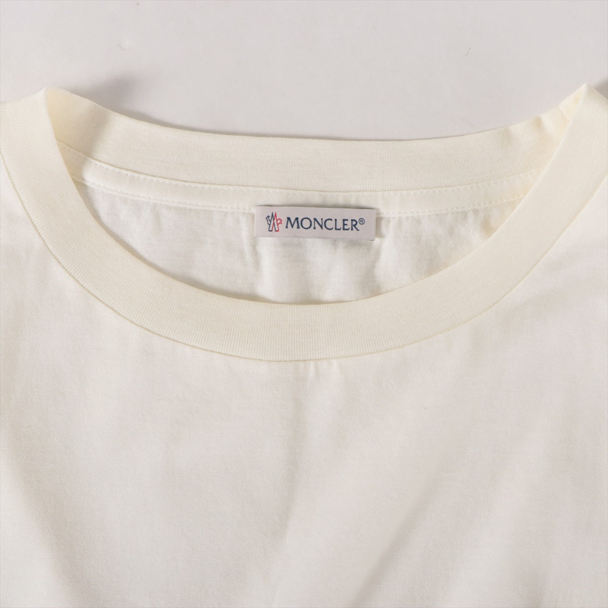 モンクレール 18年 コットン Tシャツ L レディース ホワイト  E10938050800