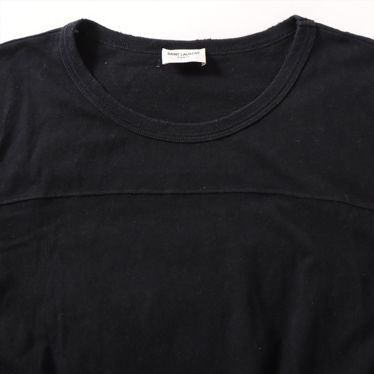 サンローランパリ 20年 コットン Tシャツ XL メンズ ブラック  624992 ダメージ加工