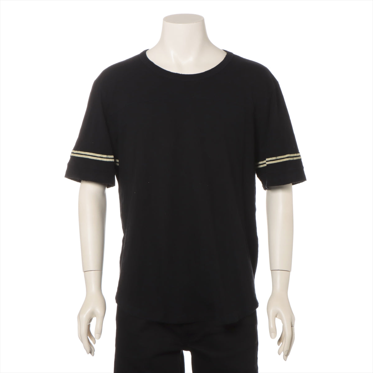 サンローランパリ 20年 コットン Tシャツ XL メンズ ブラック  624992 ダメージ加工