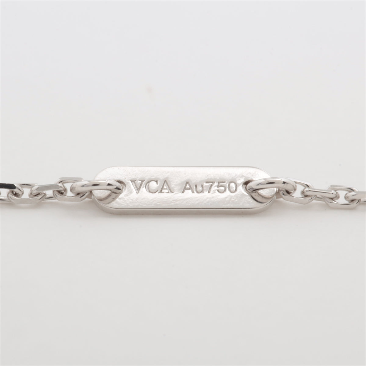 ヴァンクリーフ&アーペル スウィートアルハンブラ ダイヤ ネックレス 750(WG) 3.3g
