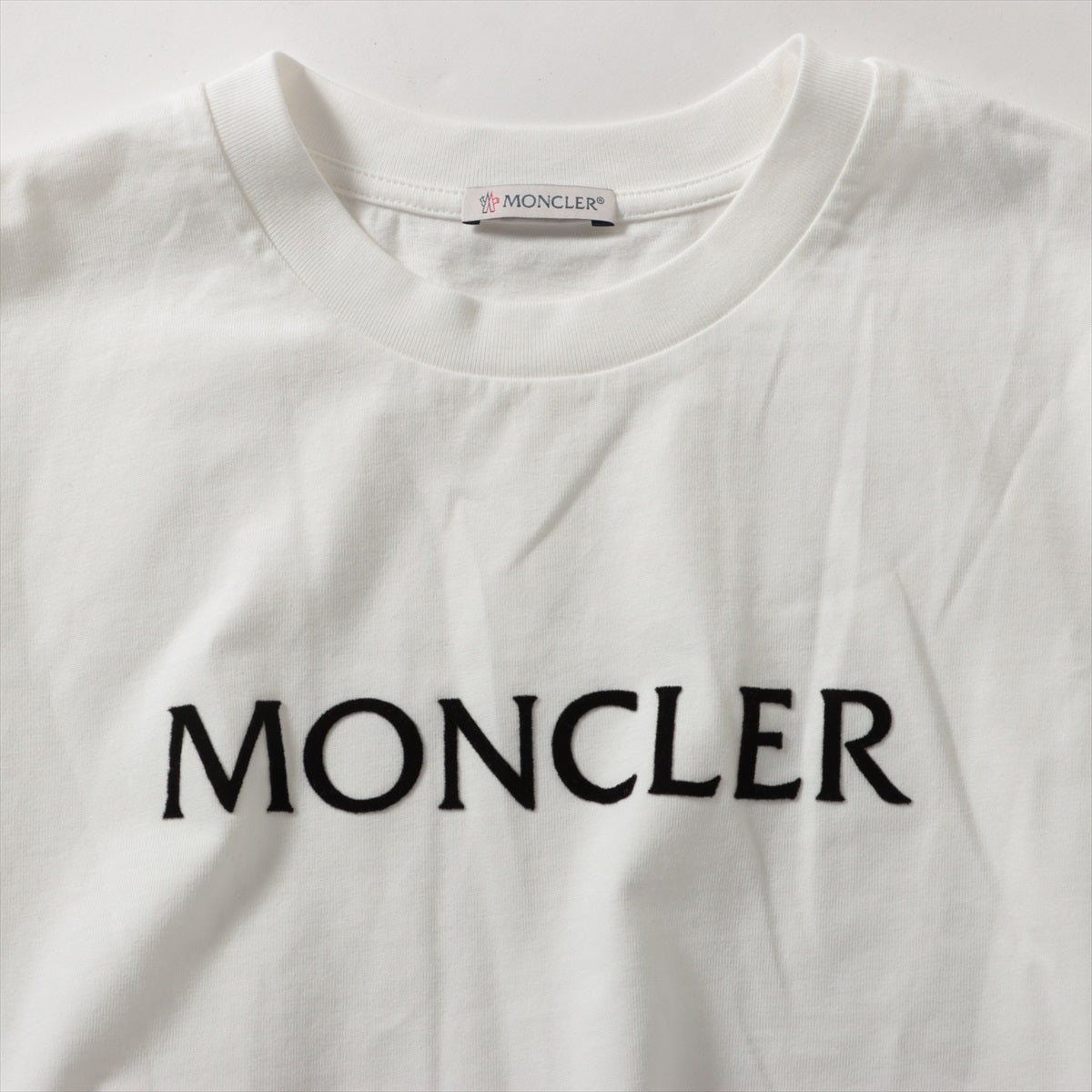 モンクレール 21年 コットン Tシャツ L メンズ ホワイト  H20938C00012