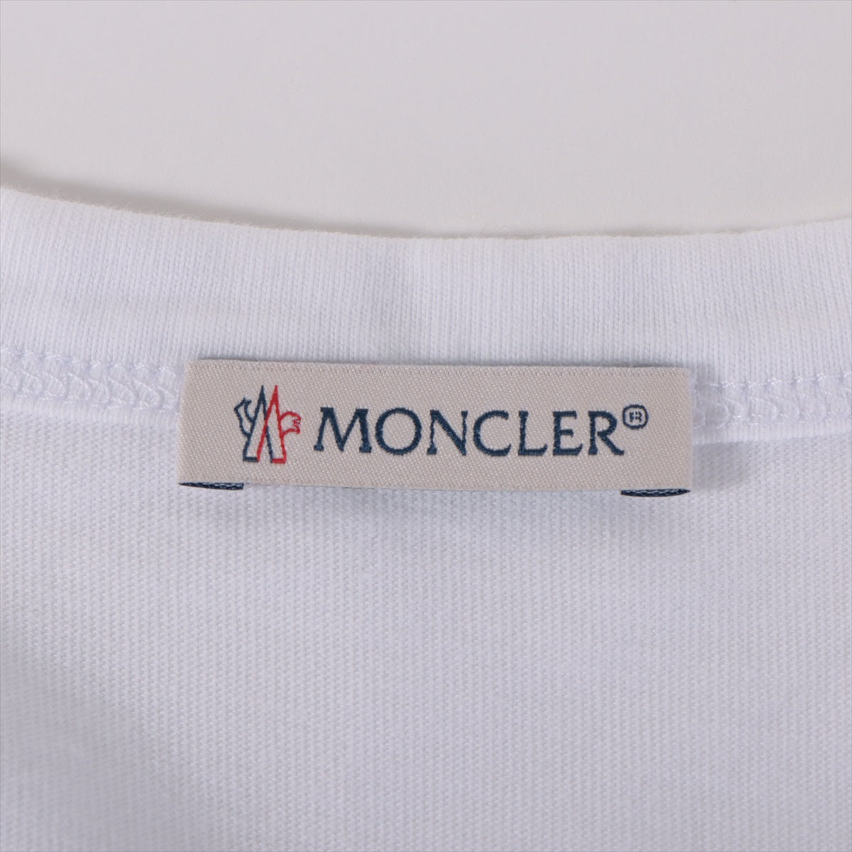 モンクレール 20年 コットン Tシャツ M メンズ ホワイト  F20918C74810 脇シミ