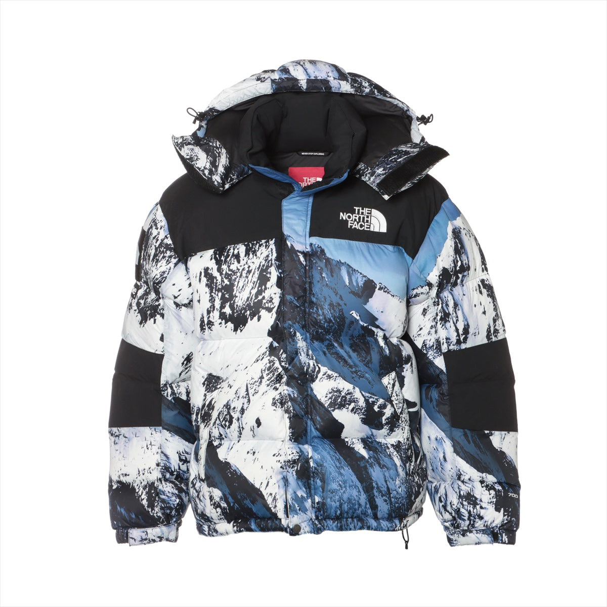 シュプリーム×ノースフェイス 17AW ナイロン ダウンジャケット S メンズ マルチカラー  ND91701I Mountain Baltoro Jacket