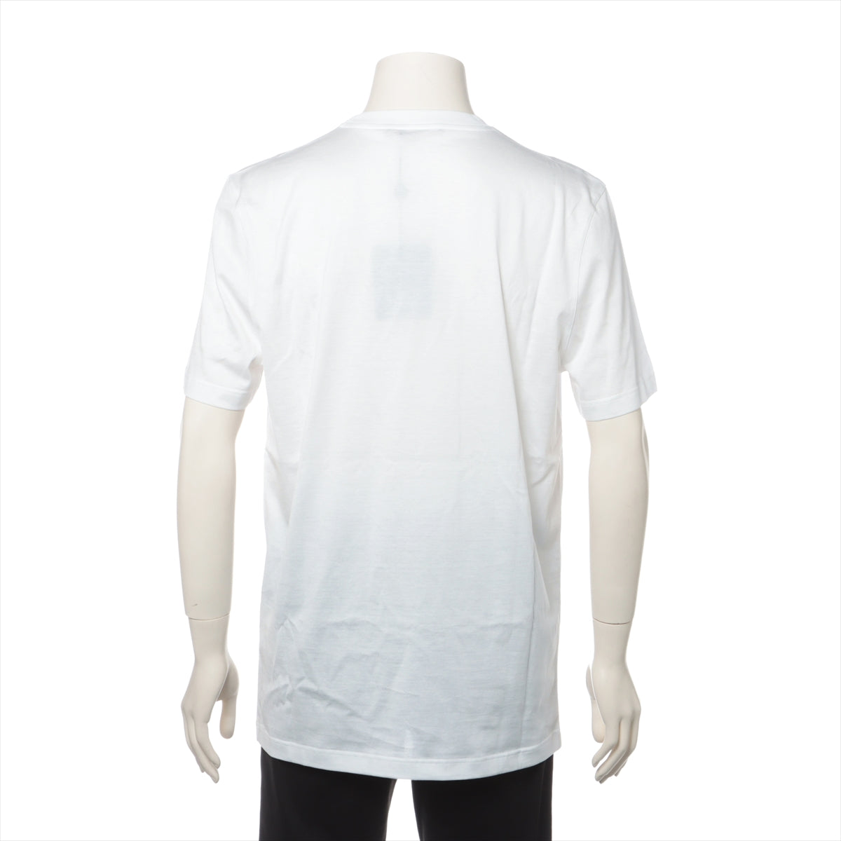 ルイヴィトン 23AW コットン Tシャツ L メンズ ホワイト  RM232Q ロゴ刺繍