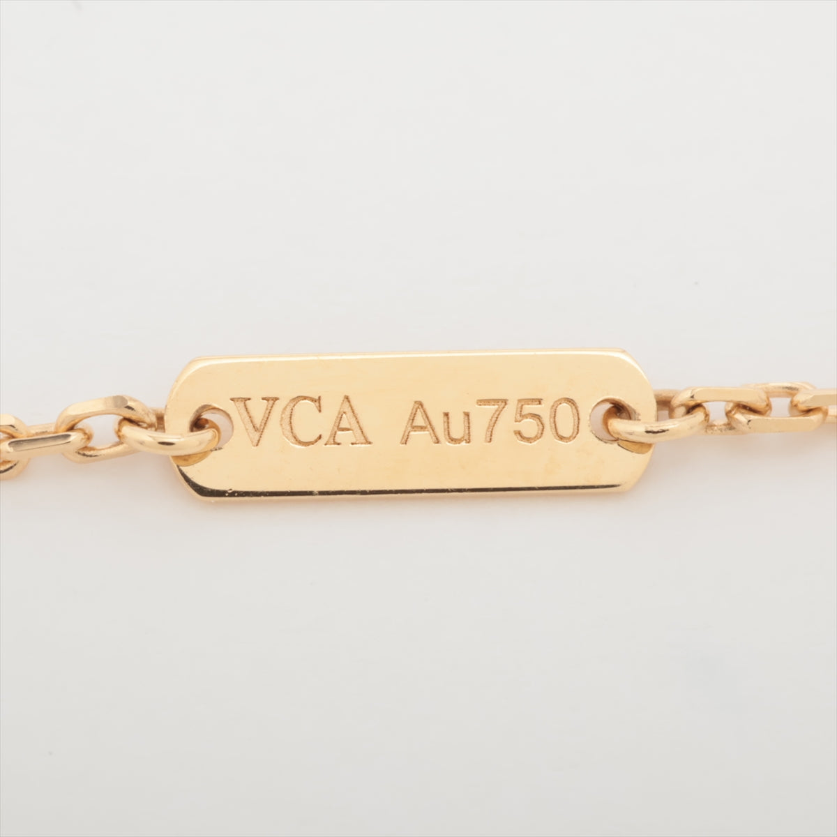 ヴァンクリーフ&アーペル ヴィンテージアルハンブラ オニキス ネックレス 750(YG) 5.1g VCARA45800