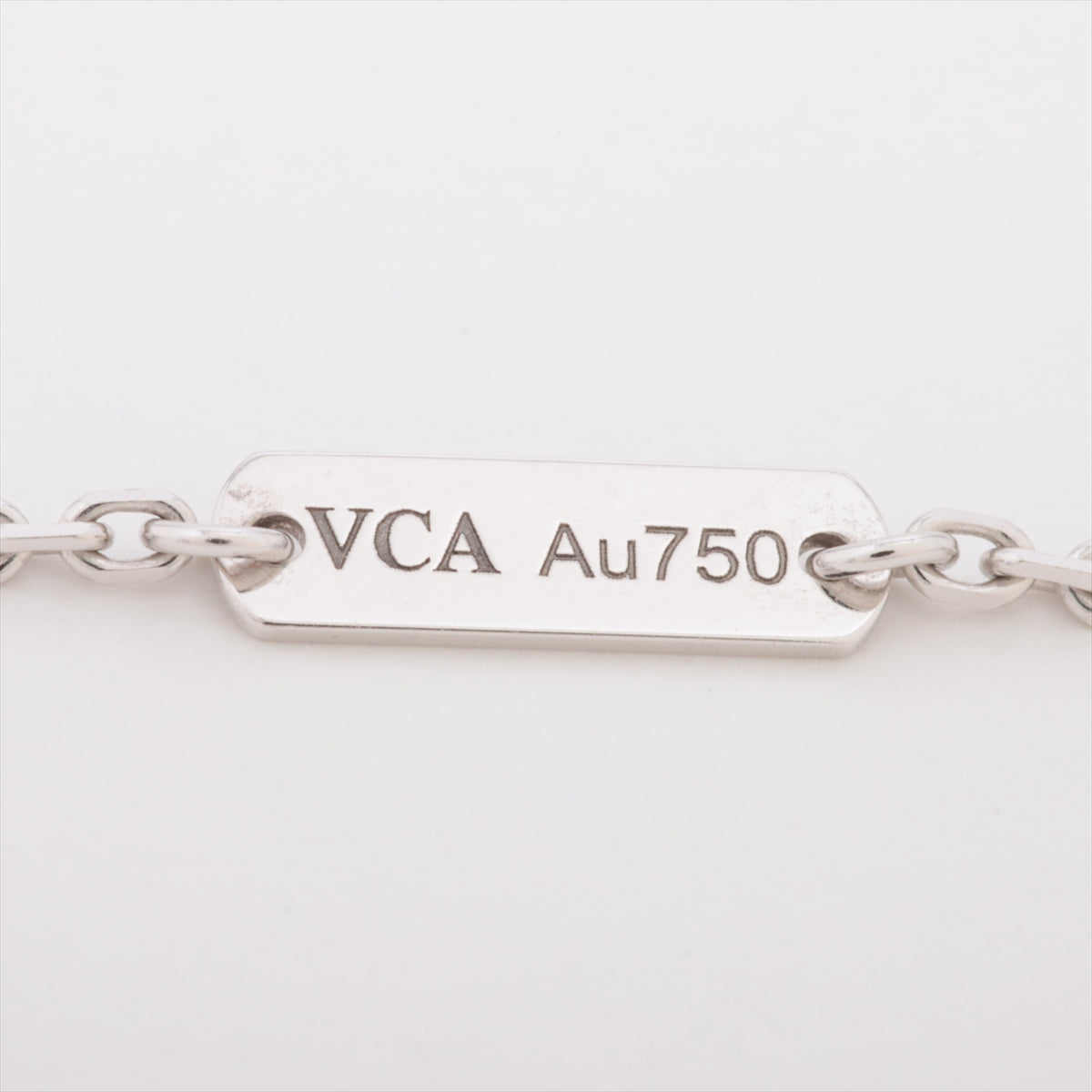 ヴァンクリーフ&アーペル ヴィンテージアルハンブラ シェル ネックレス 750(WG) 5.4g VCARF48700