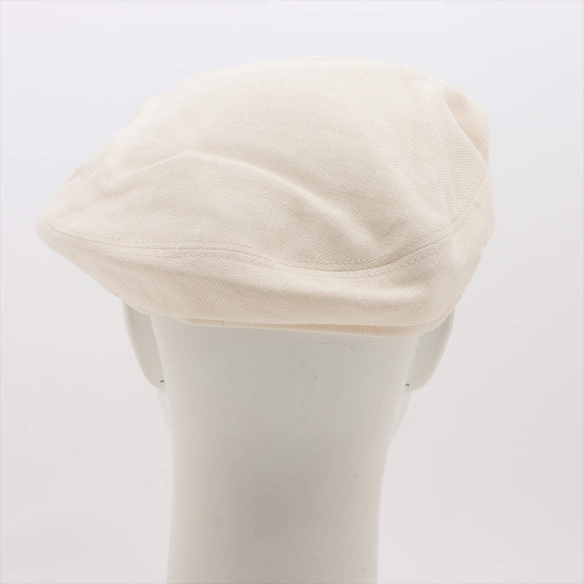 エルメス ベレー帽 リネン ホワイト