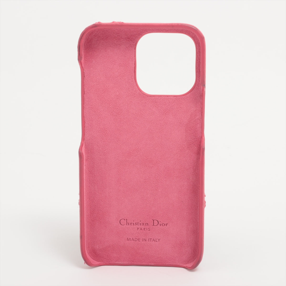 クリスチャンディオール レディディオール レザー iPhoneケース ピンク