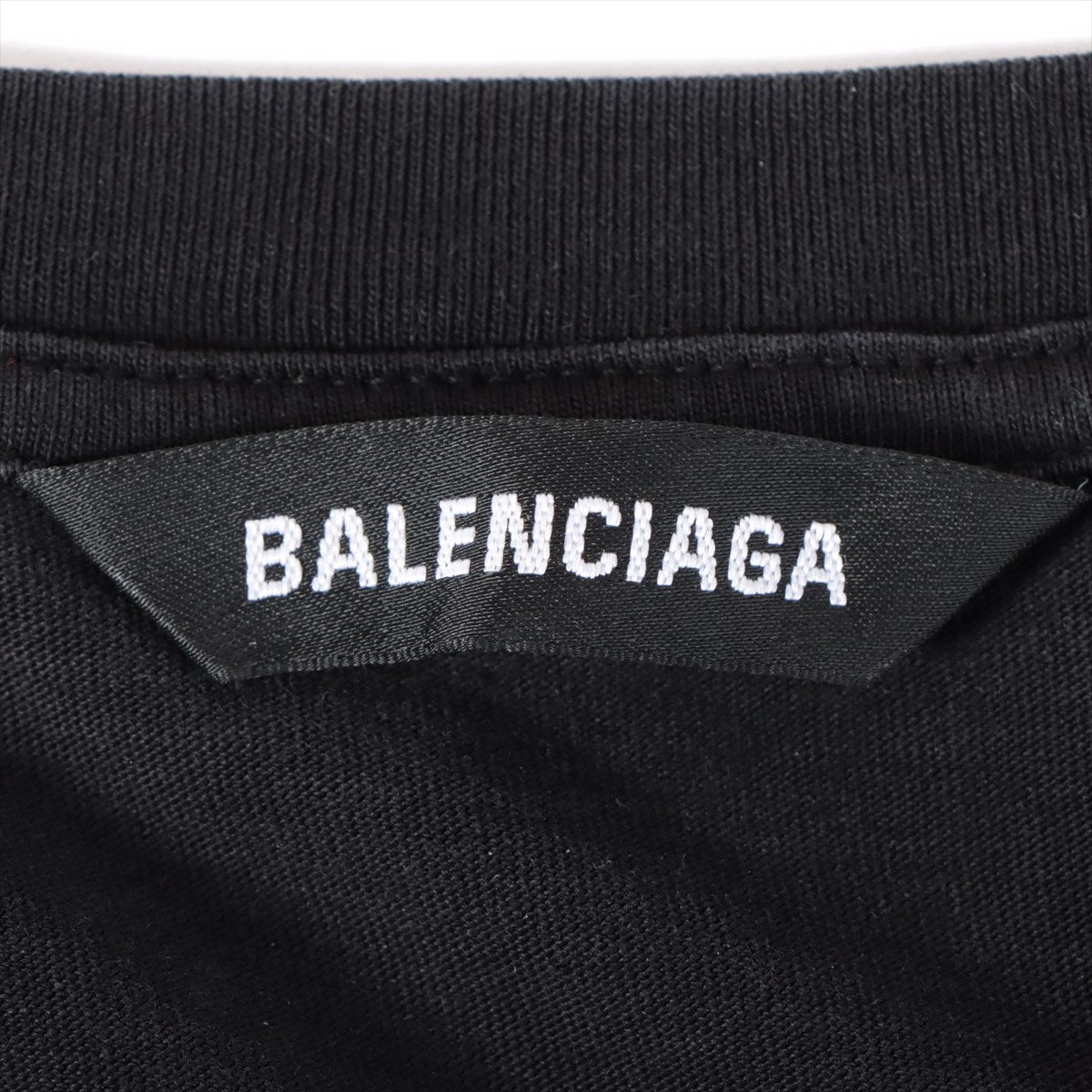 バレンシアガ 21年 コットン Tシャツ L メンズ ブラック  613968