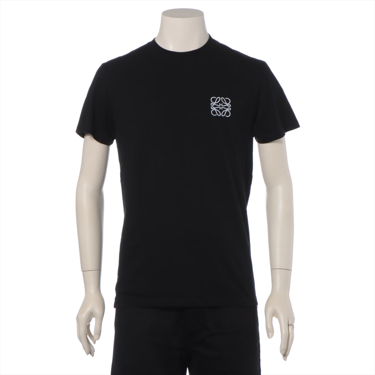 ロエベ アナグラム コットン Tシャツ XS メンズ ブラック  H526Y22J26