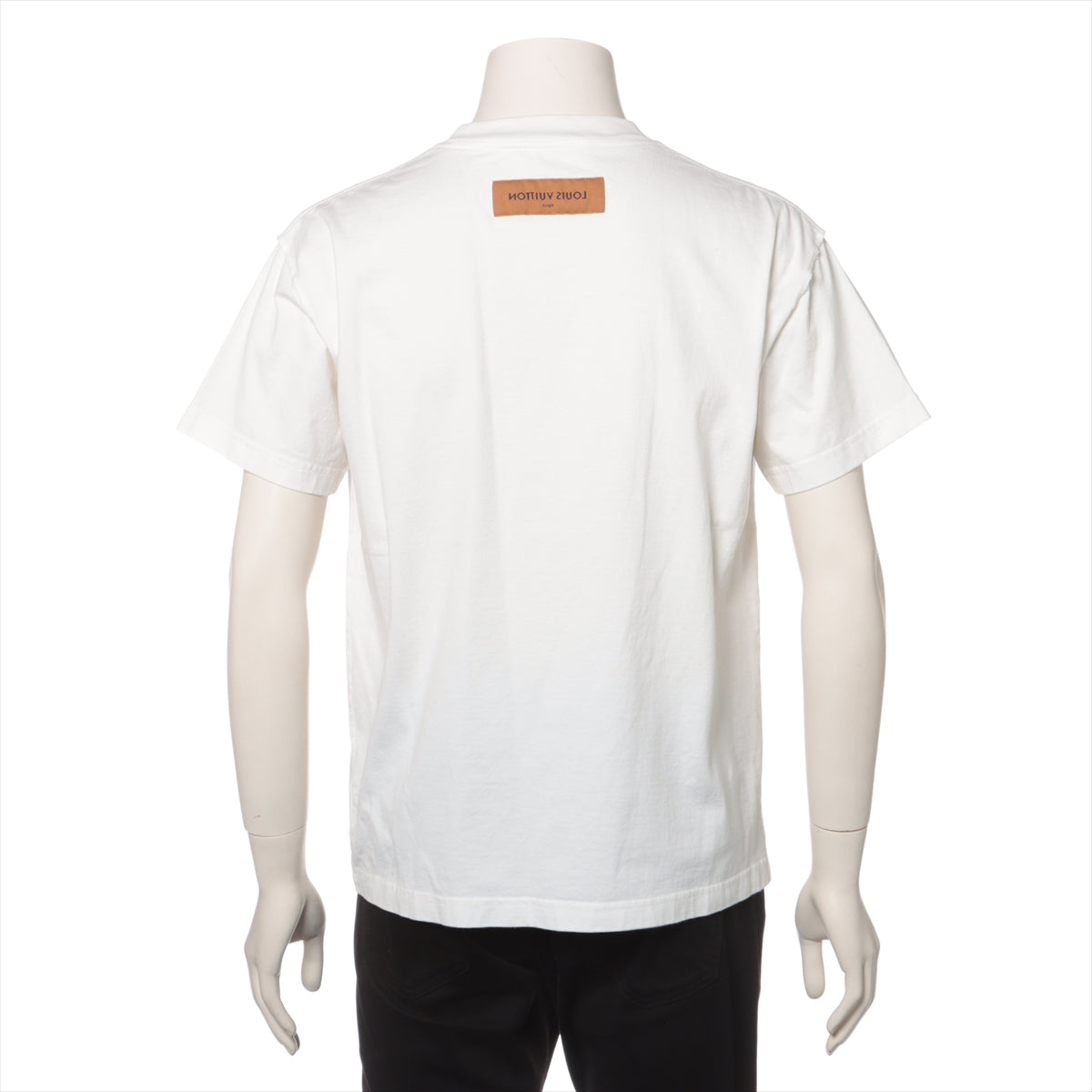 ルイヴィトン LVロゴ 23SS コットン Tシャツ XS メンズ ホワイト  RM231Q モノグラム
