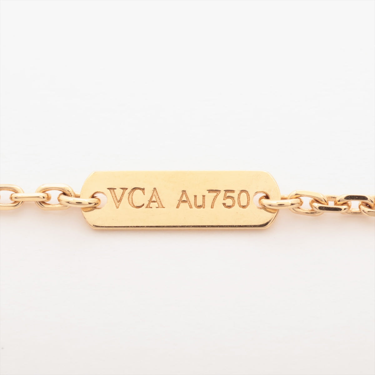 ヴァンクリーフ&アーペル ヴィンテージアルハンブラ シェル ネックレス 750(YG) 5.3g VCARA45900