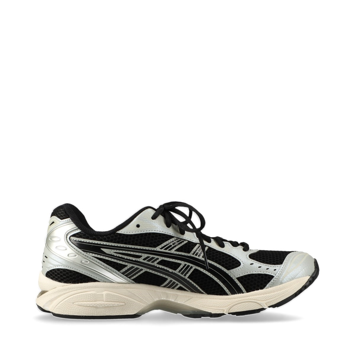 アシックス GEL-KAYANO 14 フェイクレザー×メッシュ スニーカー 28cm メンズ ブラック×グレー 1201A019 箱あり