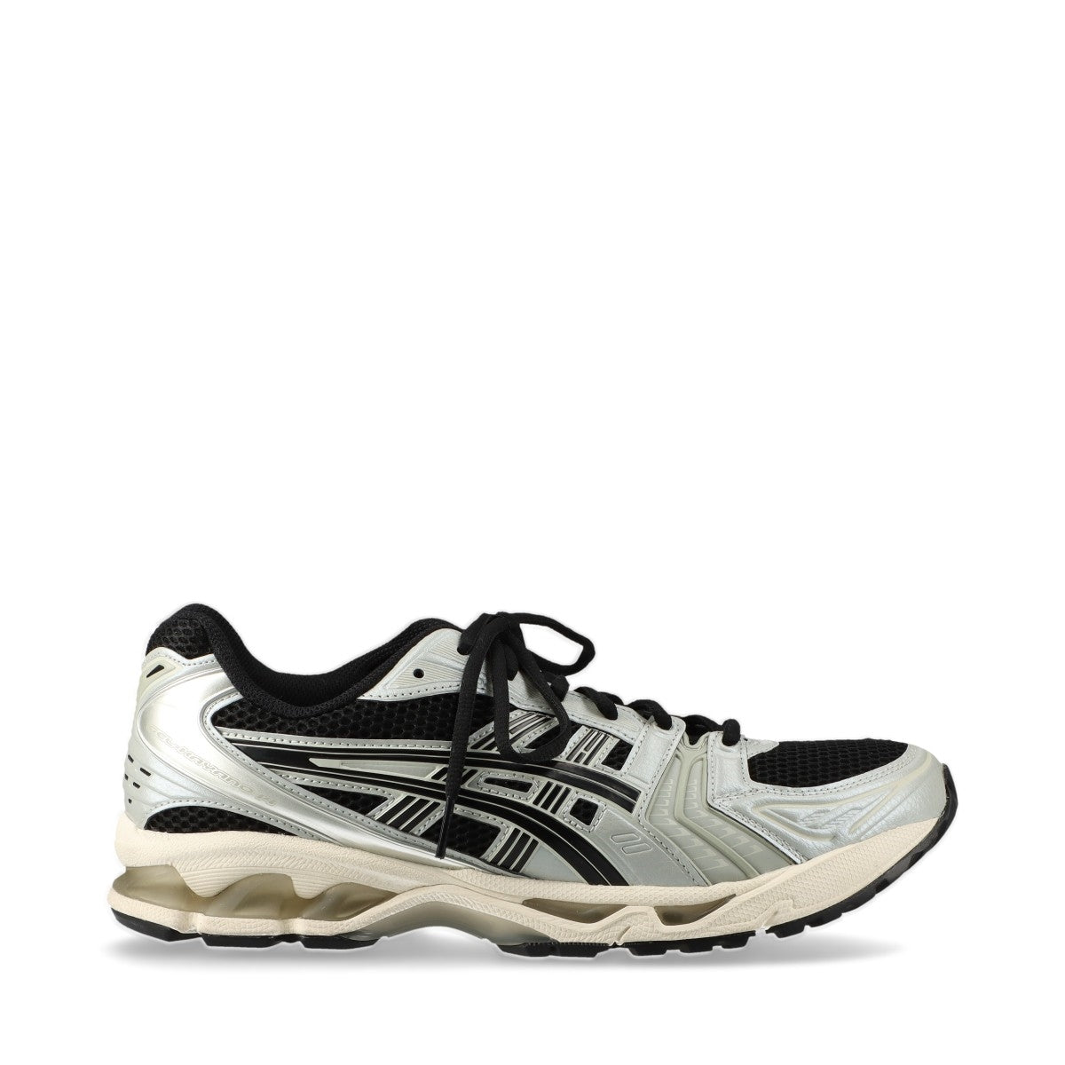 アシックス GEL-KAYANO 14 フェイクレザー×メッシュ スニーカー 28cm メンズ ブラック×グレー 1201A019 箱あり