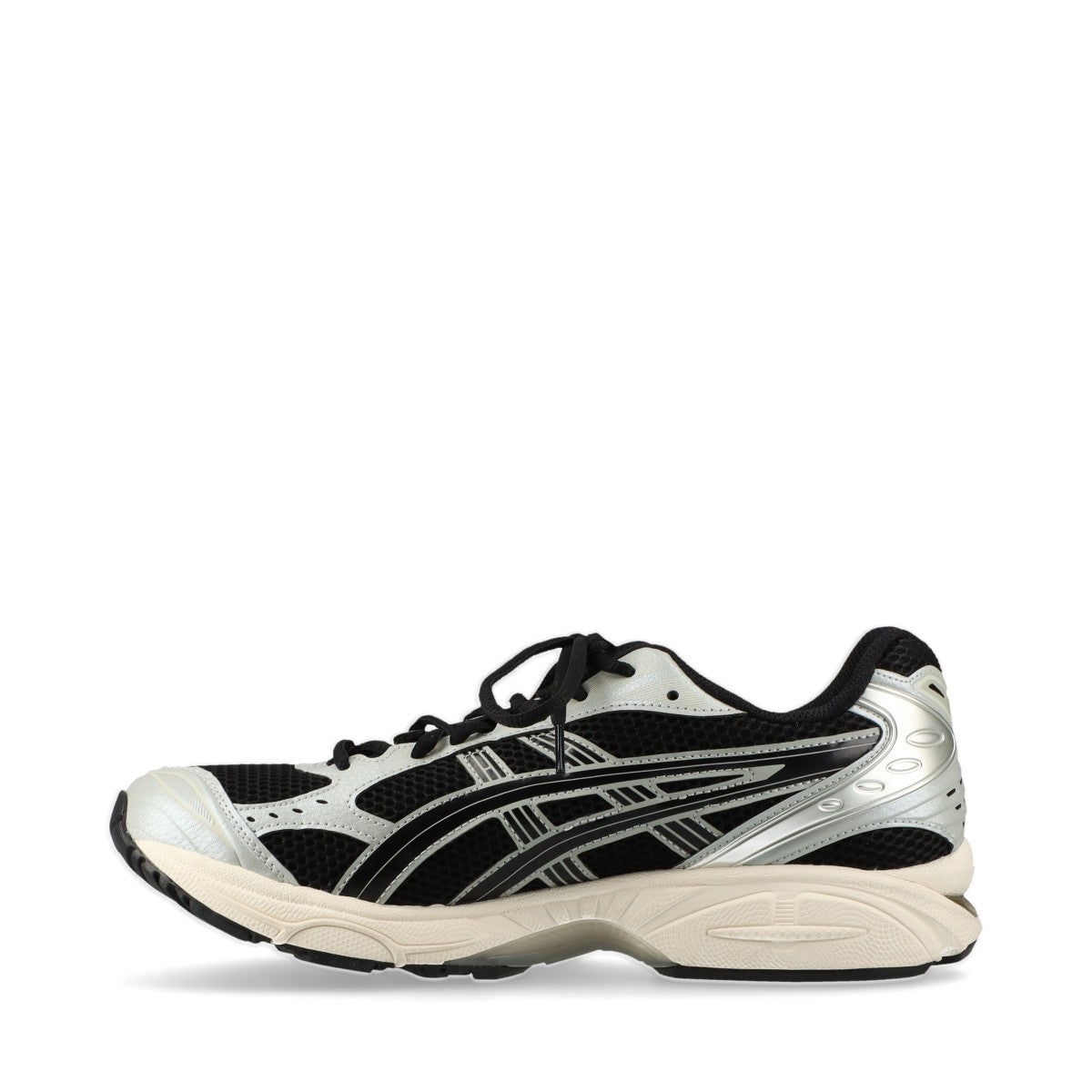 アシックス GEL-KAYANO 14 フェイクレザー×メッシュ スニーカー 28cm メンズ ブラック×グレー 1201A019 箱あり