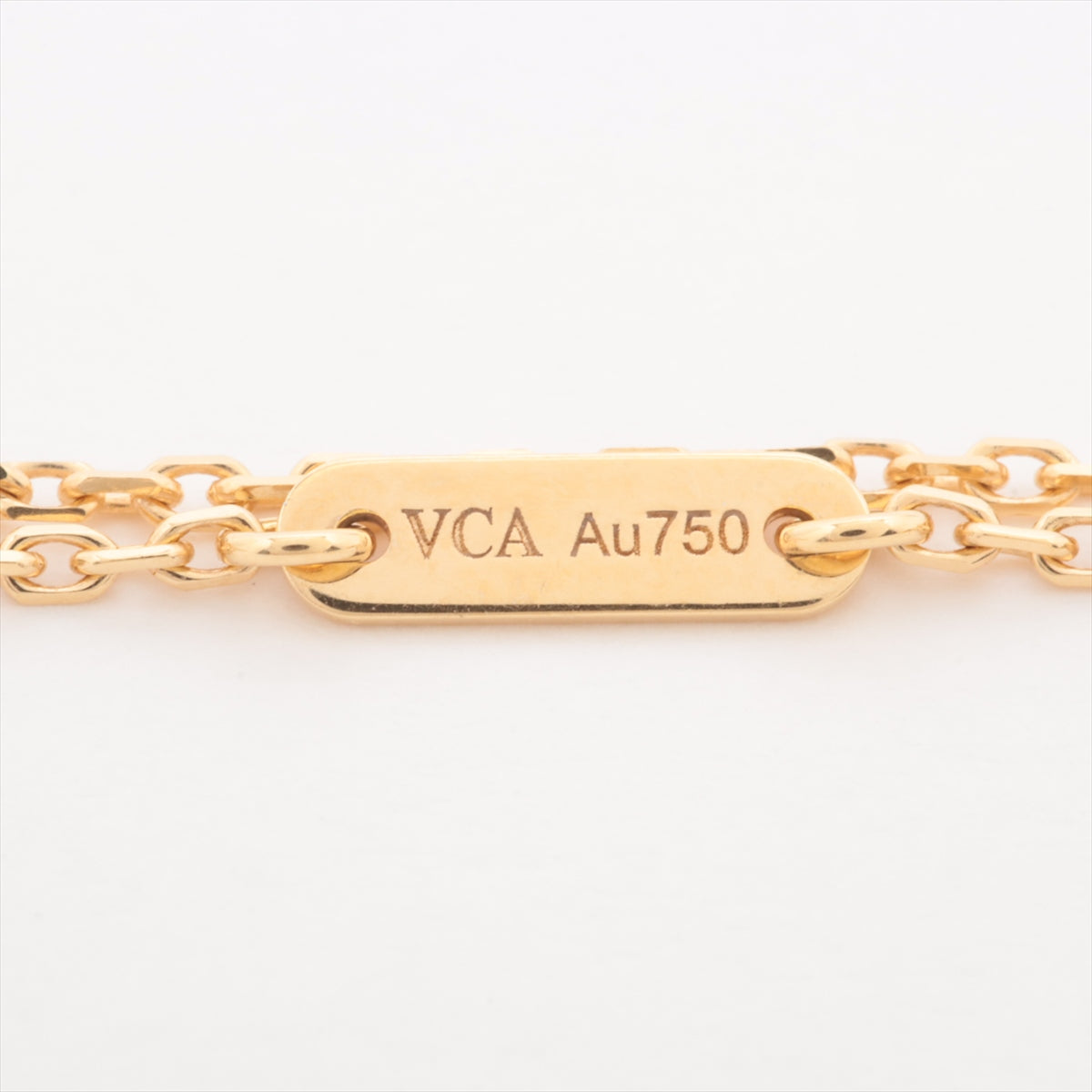 ヴァンクリーフ&アーペル スウィートアルハンブラ シェル ネックレス 750(YG) 2.7g VCARF69100