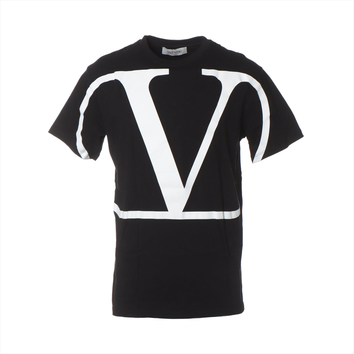ヴァレンティノ Vロゴ コットン Tシャツ S メンズ ブラック
