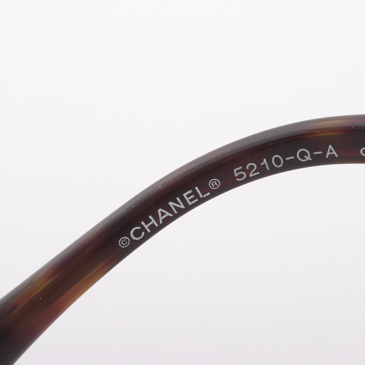 シャネル 5210-Q-A ココマーク サングラス GP×プラスチック ブラック×ブラウン