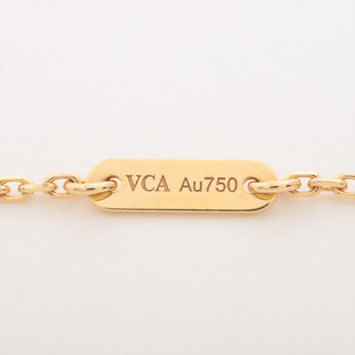 ヴァンクリーフ&アーペル スウィートアルハンブラ シェル ネックレス 750(YG) 2.9g
