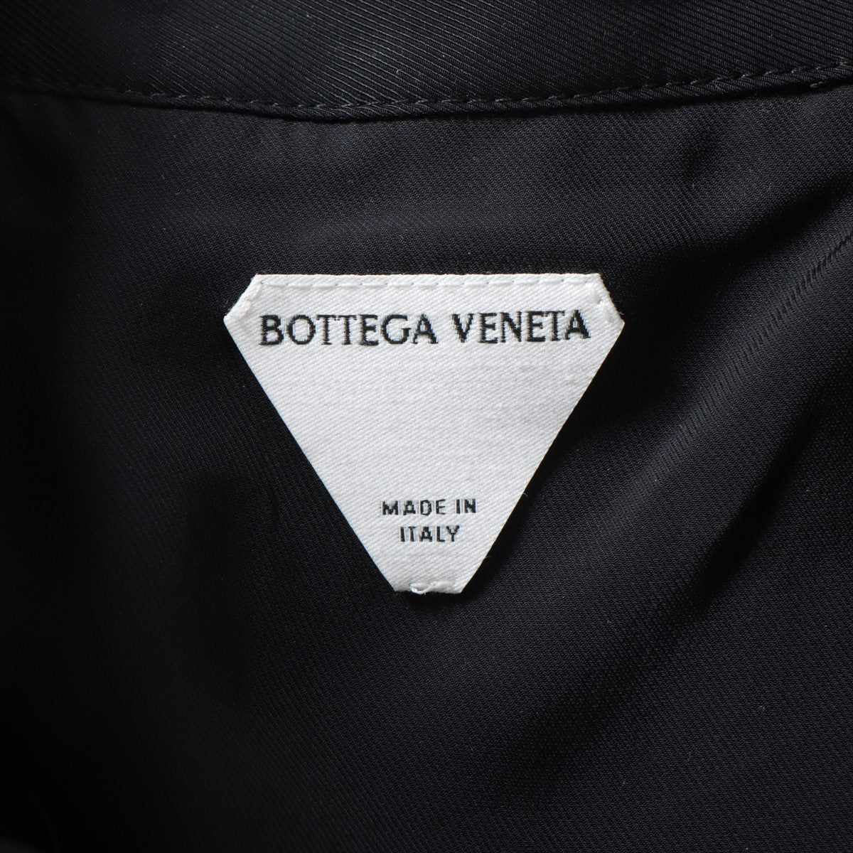 ボッテガヴェネタ 24年 ウール×レーヨン シャツ 48 メンズ ベージュ×ネイビー  ダブルシャツ 759677
