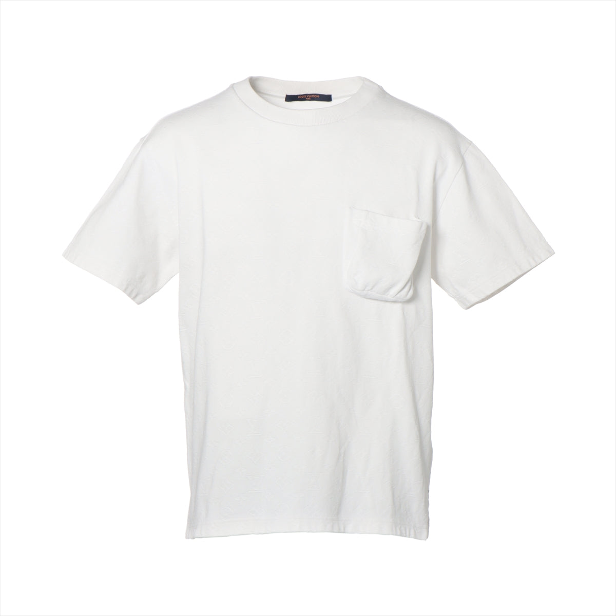 ルイヴィトン 22SS コットン Tシャツ M メンズ ホワイト  RM221Q 3Dポケット