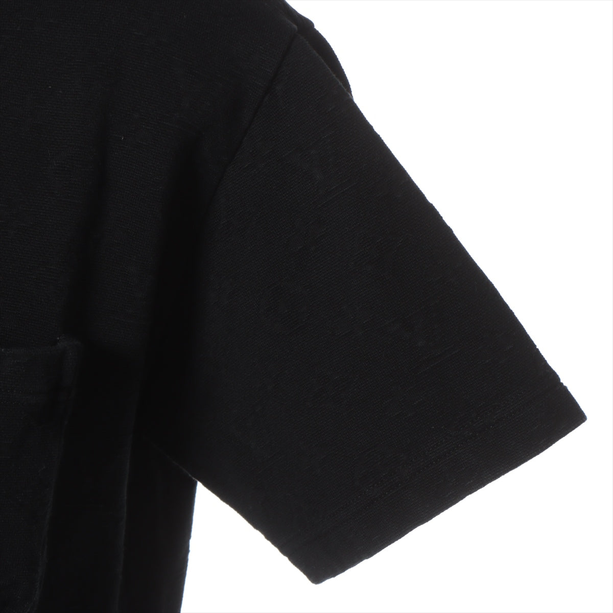 ルイヴィトン 22AW コットン Tシャツ M メンズ ブラック  RM222Q モノグラム 3Dポケット