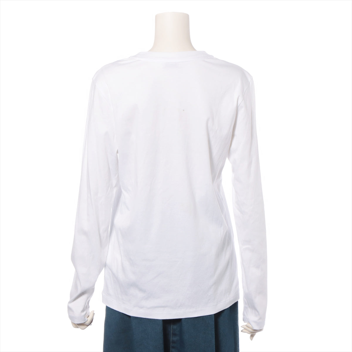 モンクレール 21年 コットン ロングTシャツ M レディース ホワイト  H10938D00002
