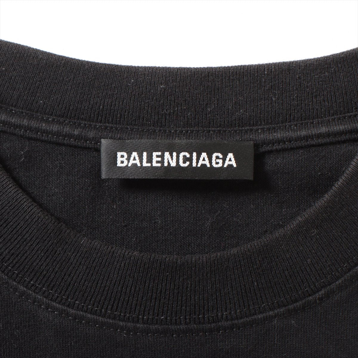 バレンシアガ 19年 コットン Tシャツ XS メンズ ブラック  612966