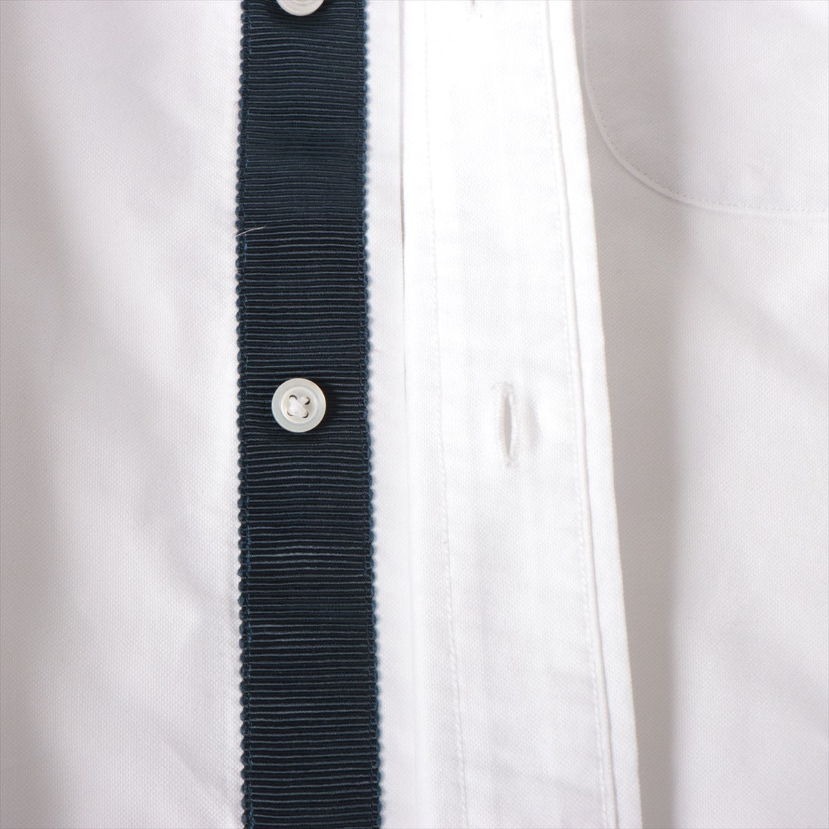 トムブラウン コットン シャツ 0 メンズ ホワイト  A0121A4052 第七ボタン欠品