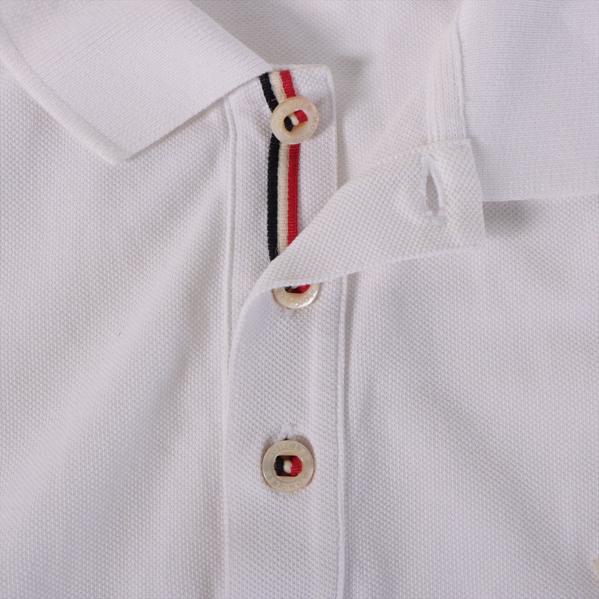 モンクレール 20年 コットン ポロシャツ L メンズ ホワイト  G10918A70700