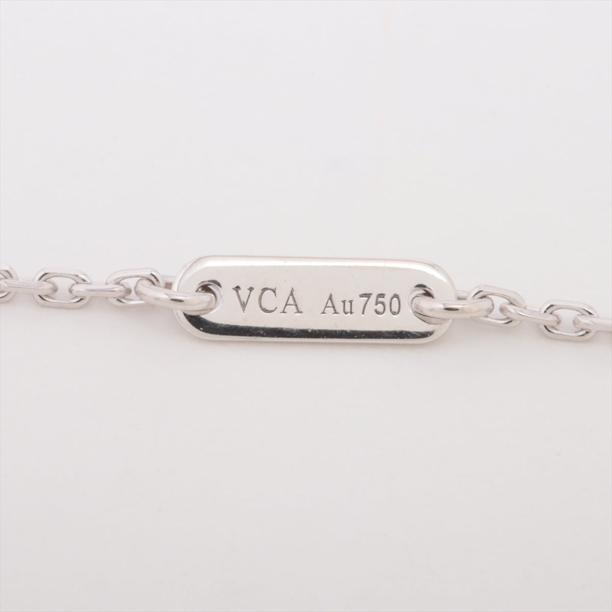ヴァンクリーフ&アーペル スウィートアルハンブラ ダイヤ ネックレス 750(WG) 3.3g VCARO85900