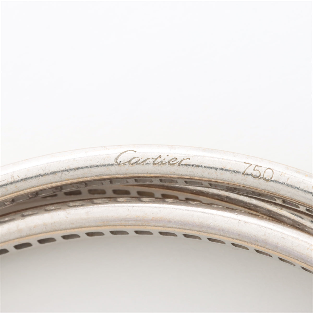 カルティエ スリーバングル ダイヤ ブレスレット 750(WG) 43.1g