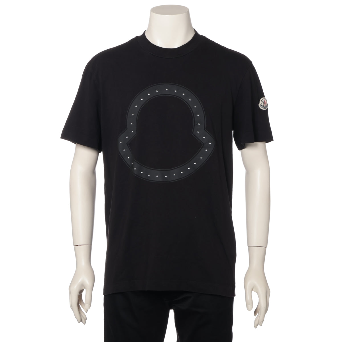 モンクレール 21年 コットン Tシャツ M メンズ ブラック  H10918C00015