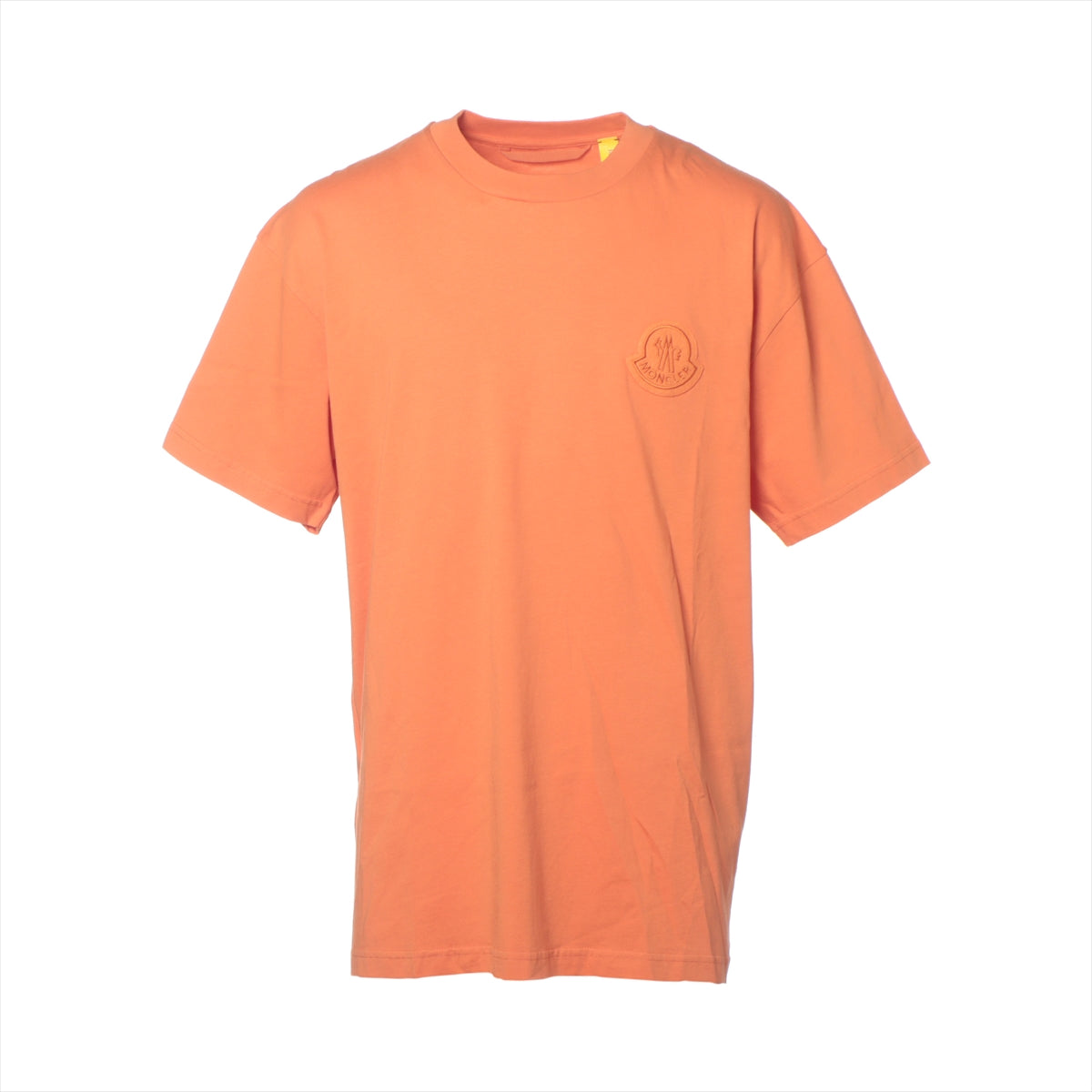 モンクレールジーニアス 21年 コットン Tシャツ L メンズ オレンジ  H10928C00011 809KL