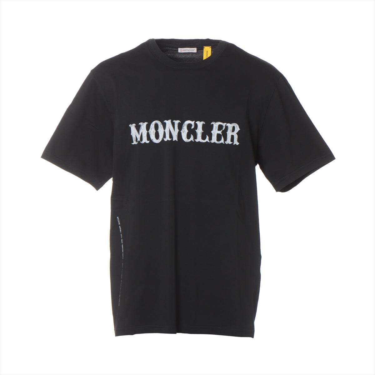 モンクレールジーニアス フラグメント 22年 コットン Tシャツ M メンズ ブラック  H209U8C00001 M2350