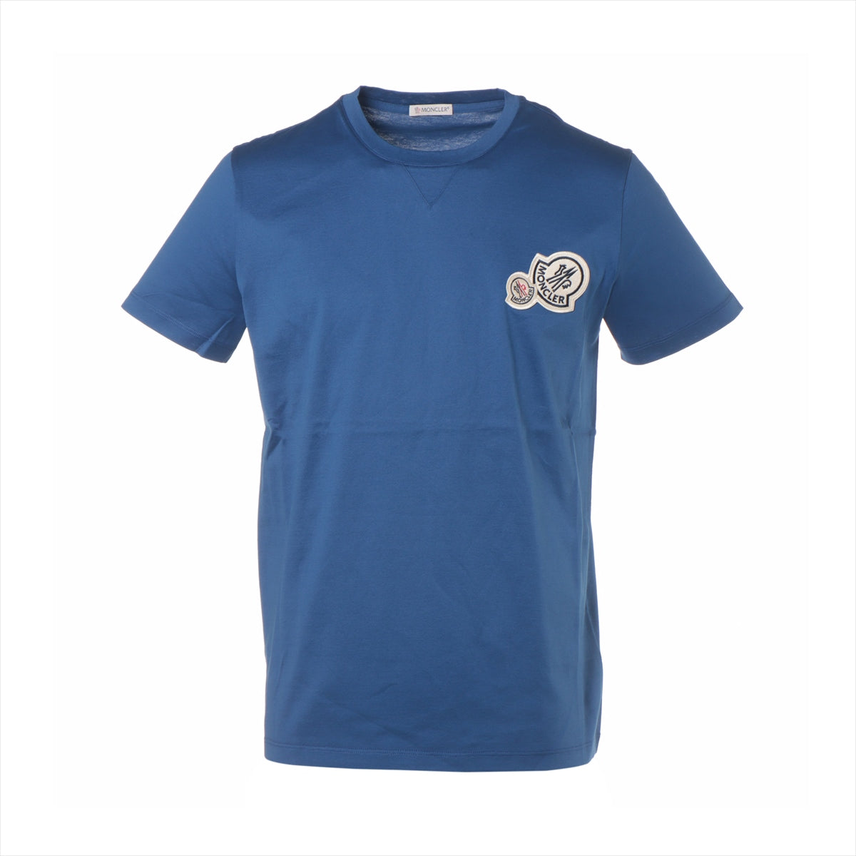 モンクレール 21年 コットン Tシャツ S メンズ ブルー  H10918C00057