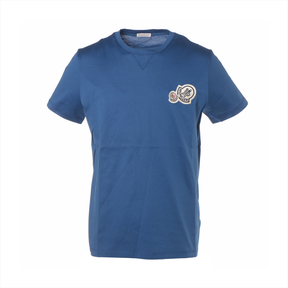 モンクレール 21年 コットン Tシャツ M メンズ ブルー  H10918C00057